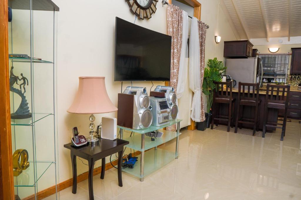 TV a/nebo společenská místnost v ubytování Sweet Holiday Haven