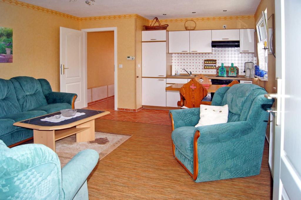 Kuchyň nebo kuchyňský kout v ubytování Ferienhaus Ursula