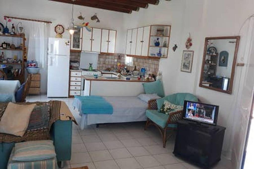 Kuchyň nebo kuchyňský kout v ubytování Village house in Paros