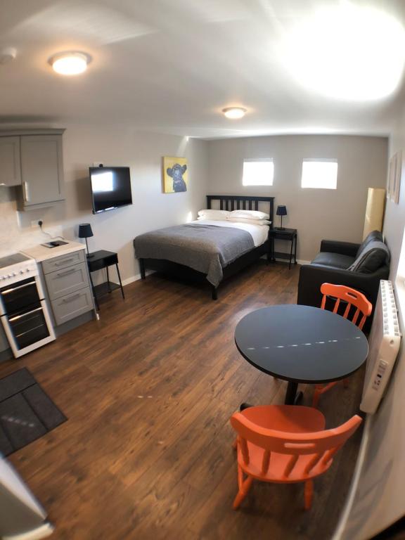 Voodi või voodid majutusasutuse Beach Haven Apartments toas