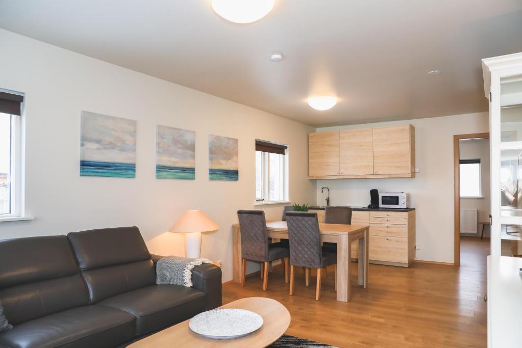 Kuchyň nebo kuchyňský kout v ubytování E18 Apartments