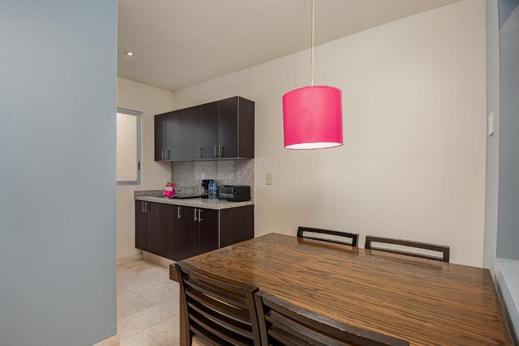 Kuchyň nebo kuchyňský kout v ubytování Suites Copérnico Polanco Anzures