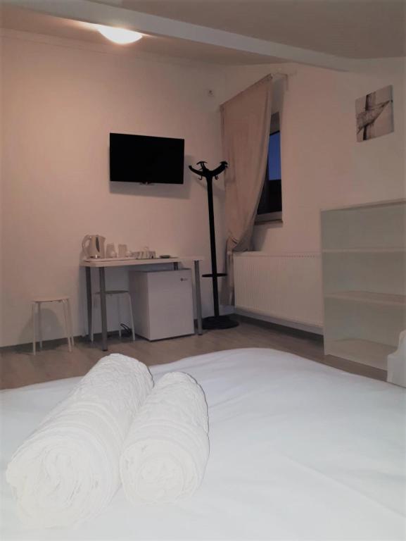 Postel nebo postele na pokoji v ubytování Top Style Villa