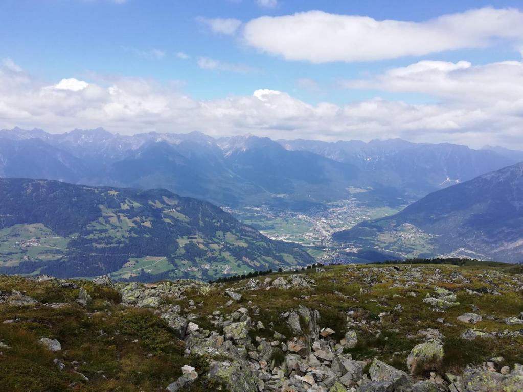 a view from the top of a mountain at Appartement Raggl in Jerzens