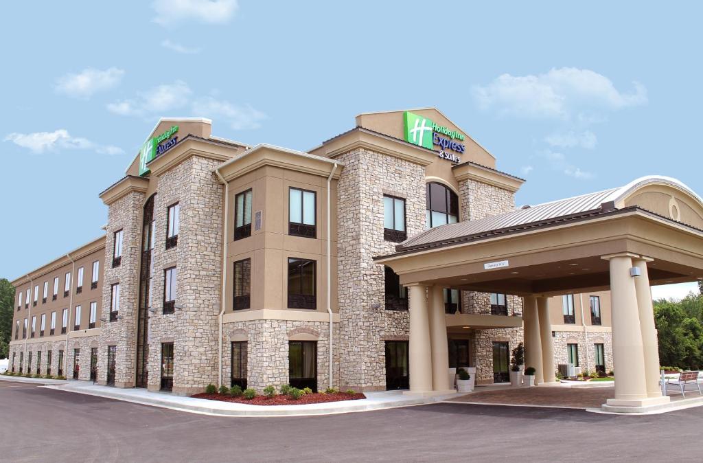 une représentation de l'avant d'un hôtel dans l'établissement Holiday Inn Express & Suites Paducah West, an IHG Hotel, à Paducah