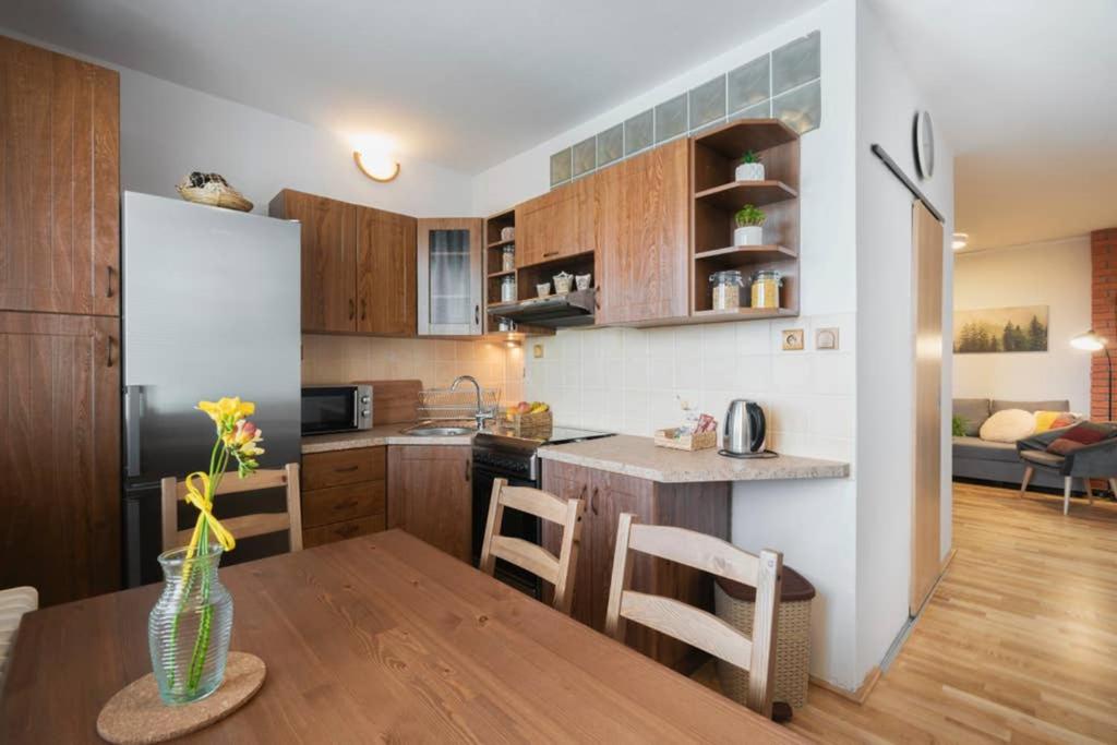 Kuchyň nebo kuchyňský kout v ubytování Home in Tatranská Štrba