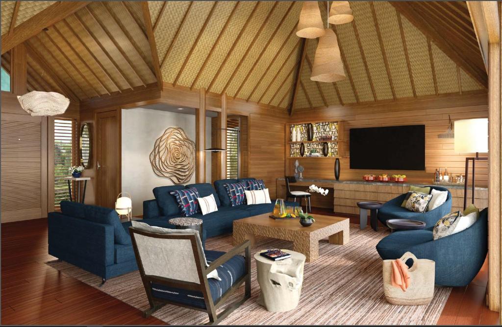 Posezení v ubytování Four Seasons Resort Bora Bora