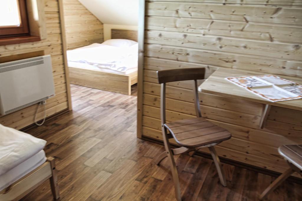 Postel nebo postele na pokoji v ubytování Chaty Lipa
