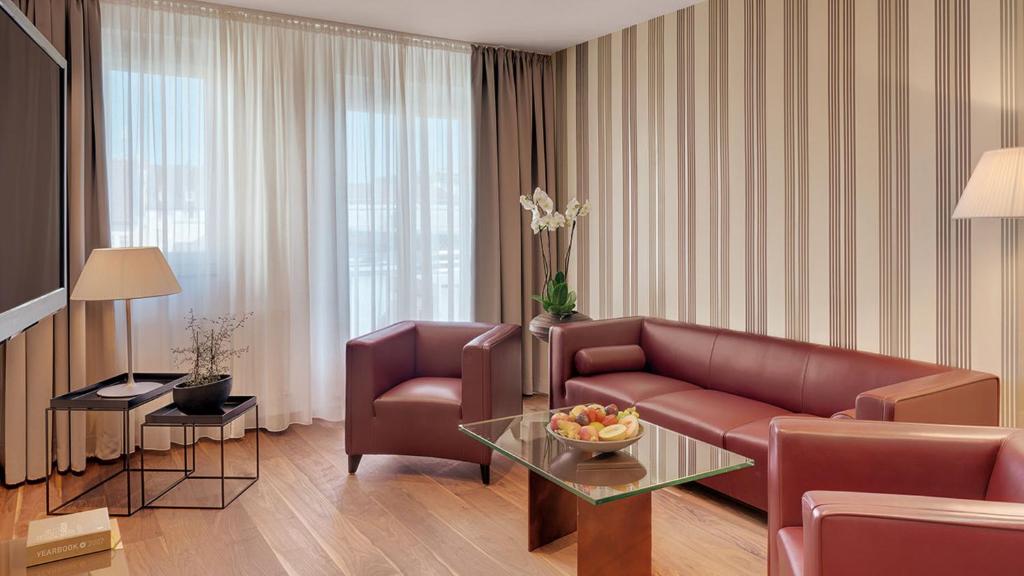 Posezení v ubytování Boutique Hotel Atrium München