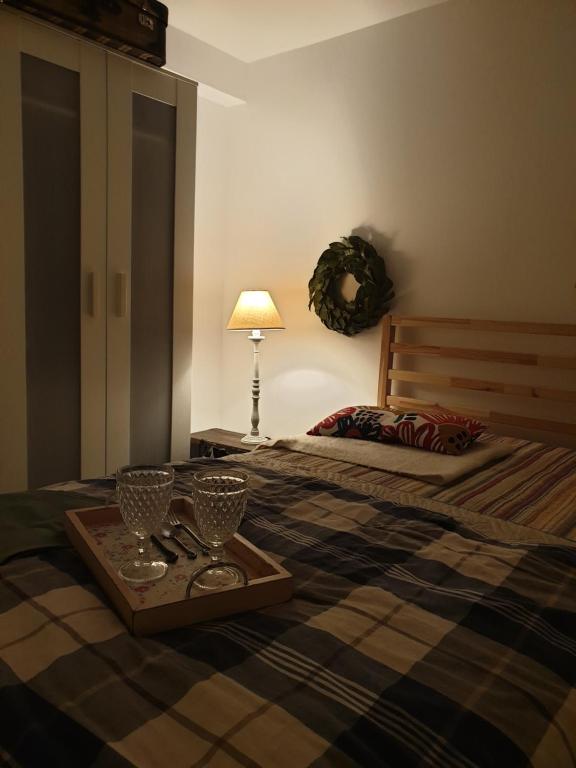 Postel nebo postele na pokoji v ubytování Arismari