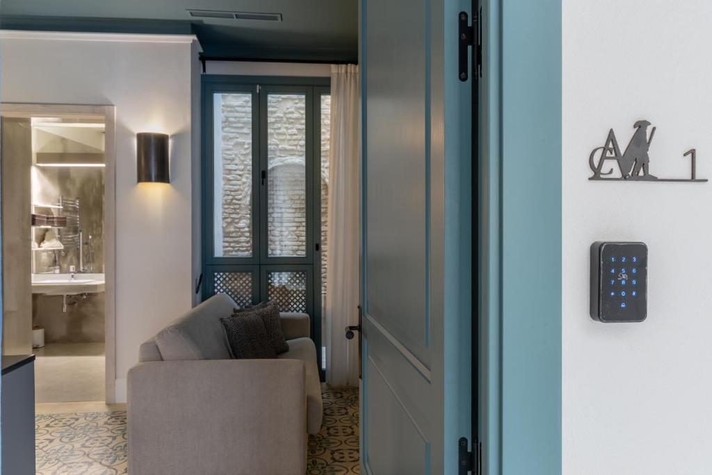 Posedenie v ubytovaní Apartamentos Caminante del Agua