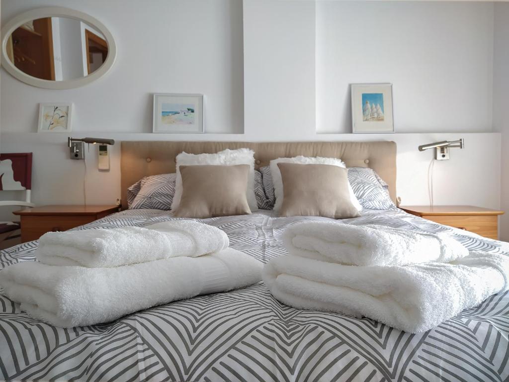 Krevet ili kreveti u jedinici u okviru objekta Apartamento con 129m2 de Terraza con vistas