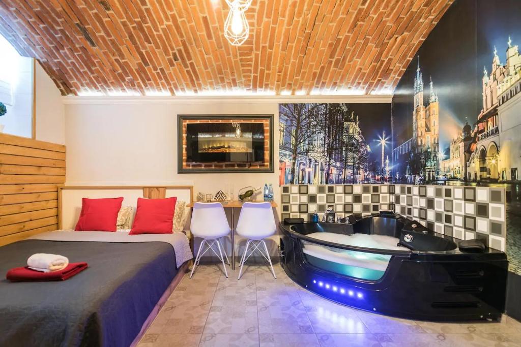 Posedenie v ubytovaní UNDERGROUND Jacuzzi Rooms