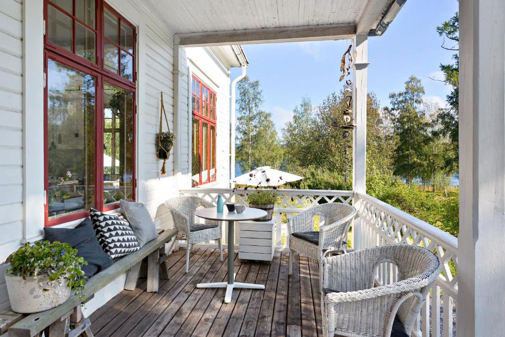 Balkón nebo terasa v ubytování Sågverket Höga Kusten