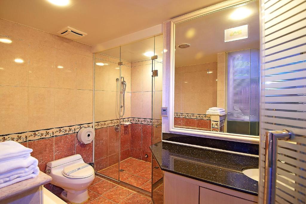 Koupelna v ubytování Zhi Baishan Motel