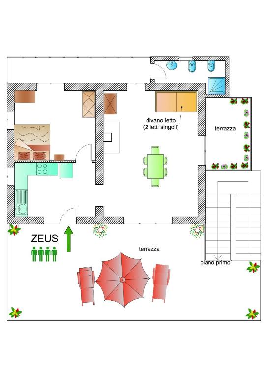 Půdorys ubytování Arancetodamare_ZEUS