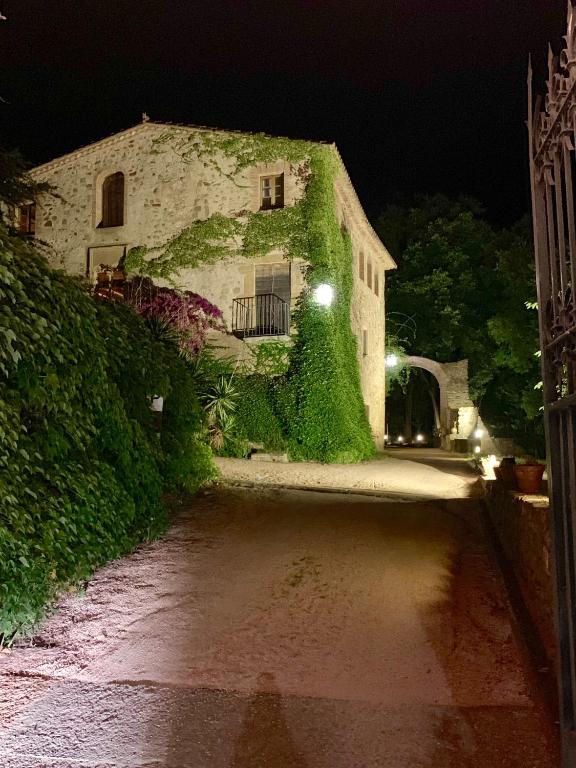 The building in which a panziókat is located