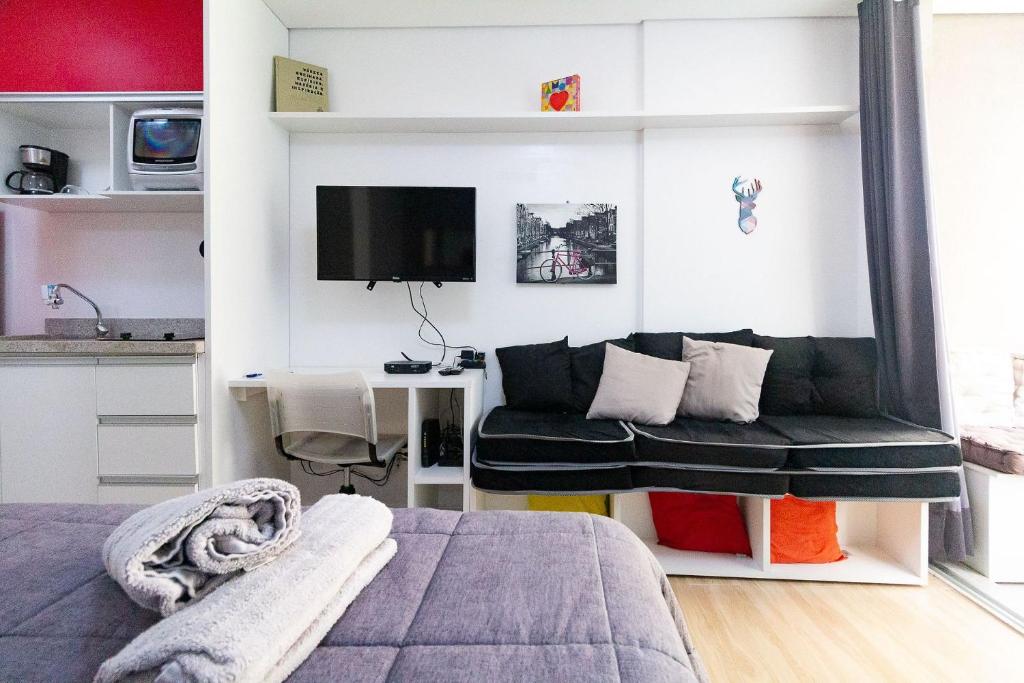  Apartamento c/infinity pool prox shopping Frei Caneca 704