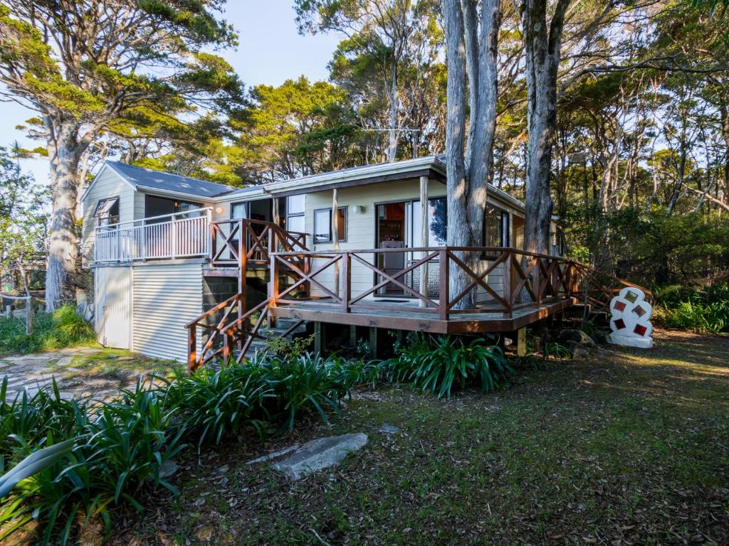 Zahrada ubytování Matai Cottage - Pakawau Bach