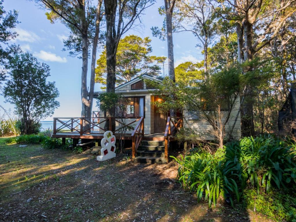 Zahrada ubytování Matai Cottage - Pakawau Bach