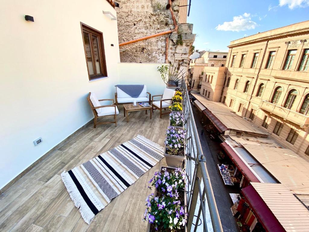 Balkón nebo terasa v ubytování Casa Nostra Luxury Suites & Spa