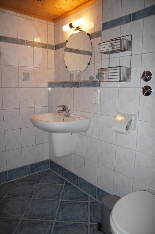 Koupelna v ubytování Ferienwohnung Hartmann