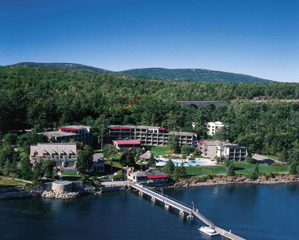 a large body of water with a bridge over it at Holiday Inn Bar Harbor Regency Hotel, an IHG Hotel in Bar Harbor