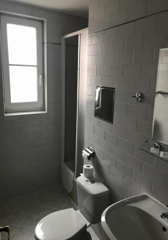 Koupelna v ubytování Hotel Otar