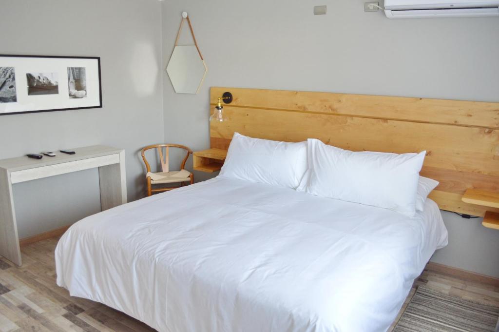 Postel nebo postele na pokoji v ubytování Hotel Cinco Tierras