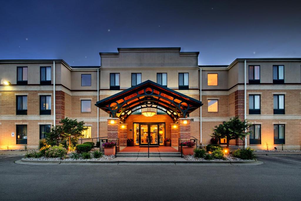 a large building with the front entrance of it at Staybridge Suites Middleton/Madison-West, an IHG Hotel in Middleton