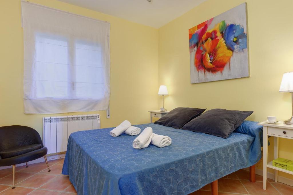 Posteľ alebo postele v izbe v ubytovaní MON REPOS BLOC 3 - ATIC 1