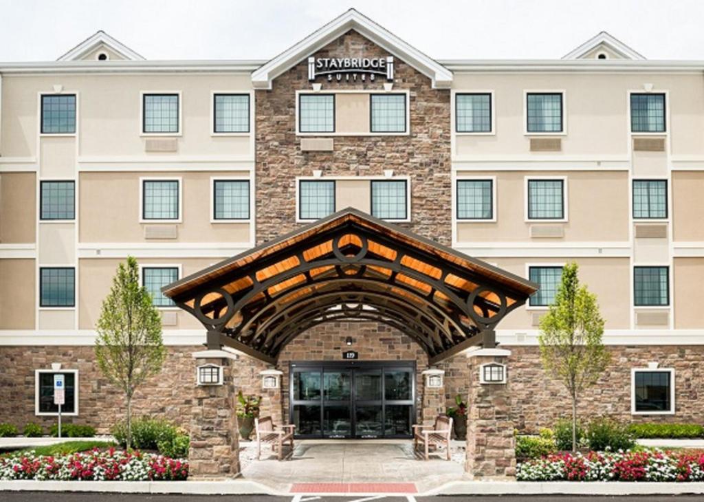 a rendering of the front of the hampton inn suites durham at Staybridge Suites Montgomeryville, an IHG Hotel in North Wales