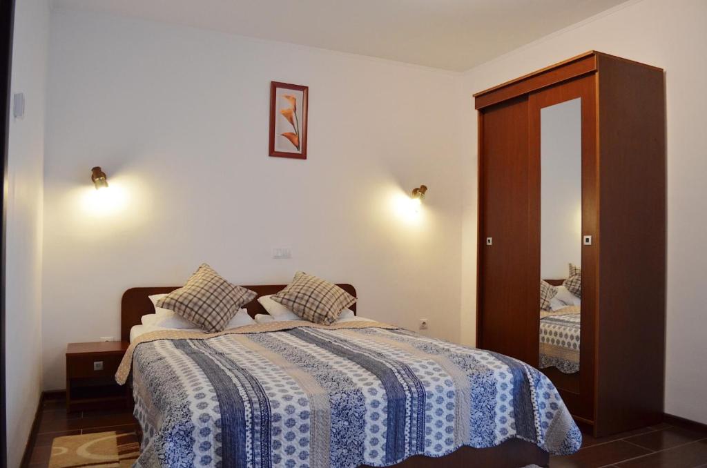 Postel nebo postele na pokoji v ubytování Vila Andrei