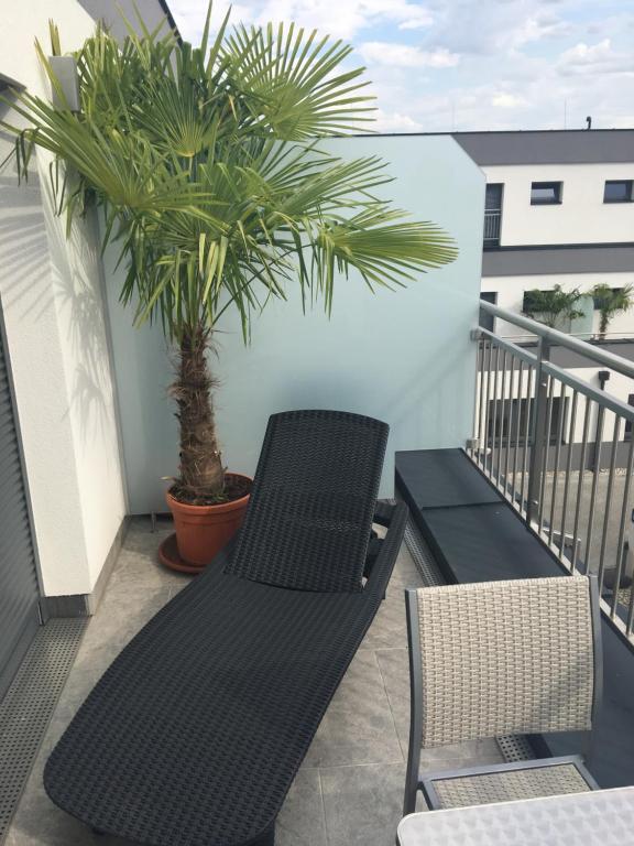 Balkón nebo terasa v ubytování Seminarhotel Daniels