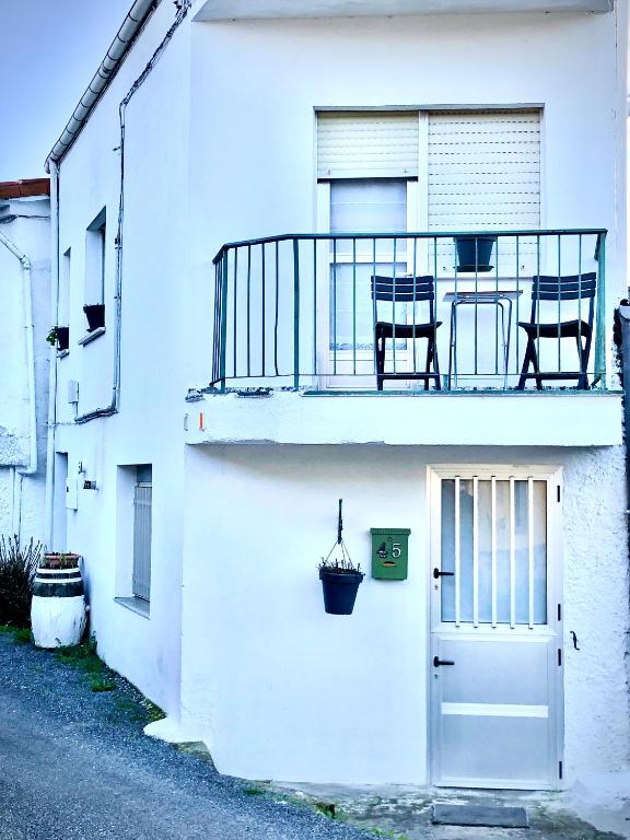 Balkón alebo terasa v ubytovaní Casita junto al Río en un entorno natural