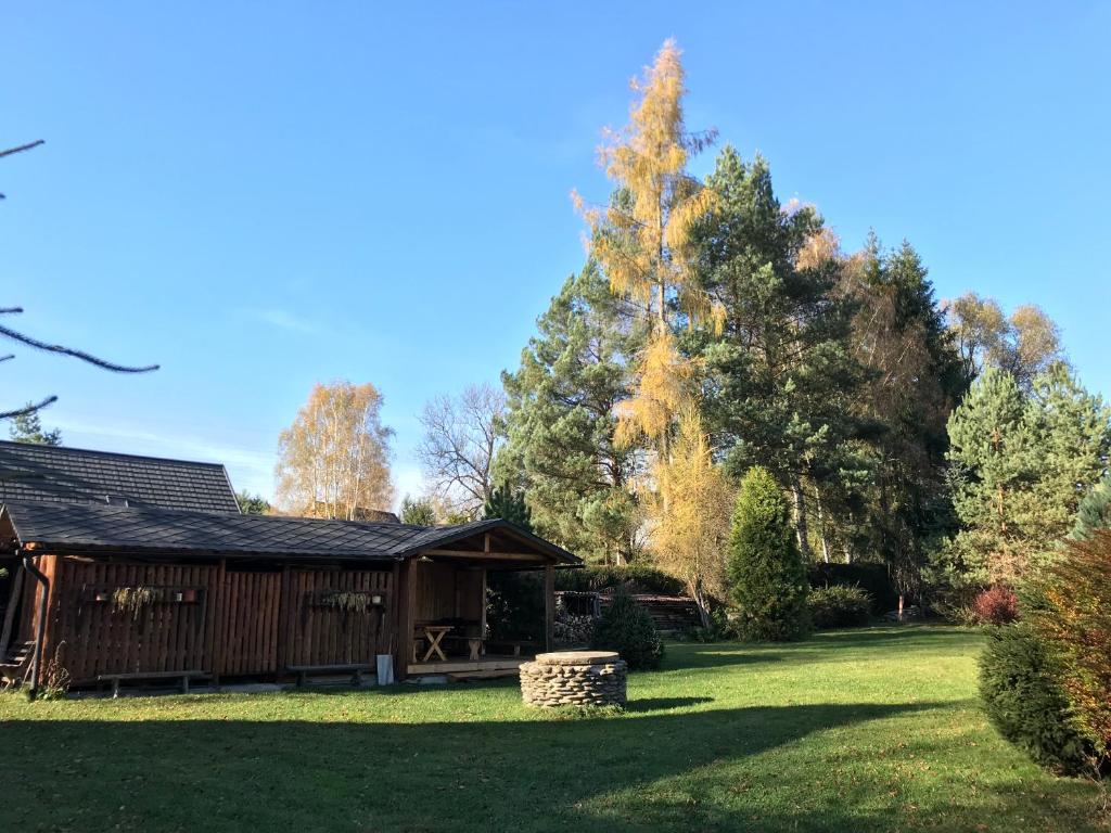 Zahrada ubytování Chatavjesenikach