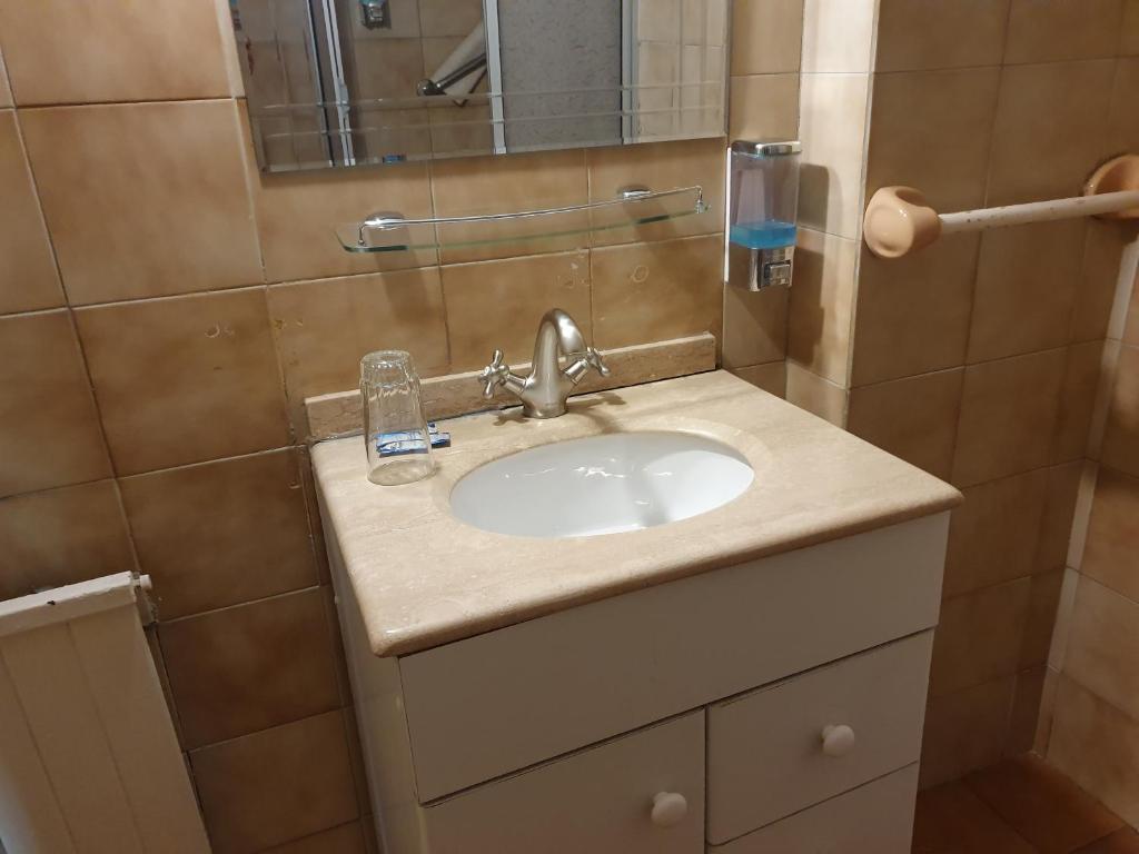 Koupelna v ubytování Hotel Foresta