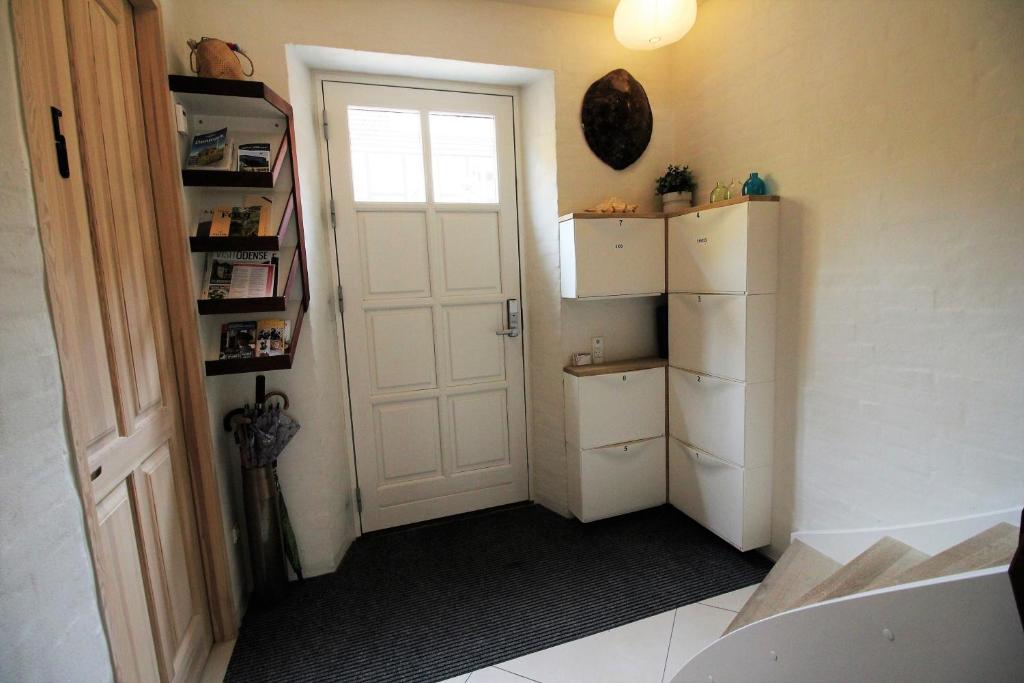 Kuchyň nebo kuchyňský kout v ubytování Odense City B&B