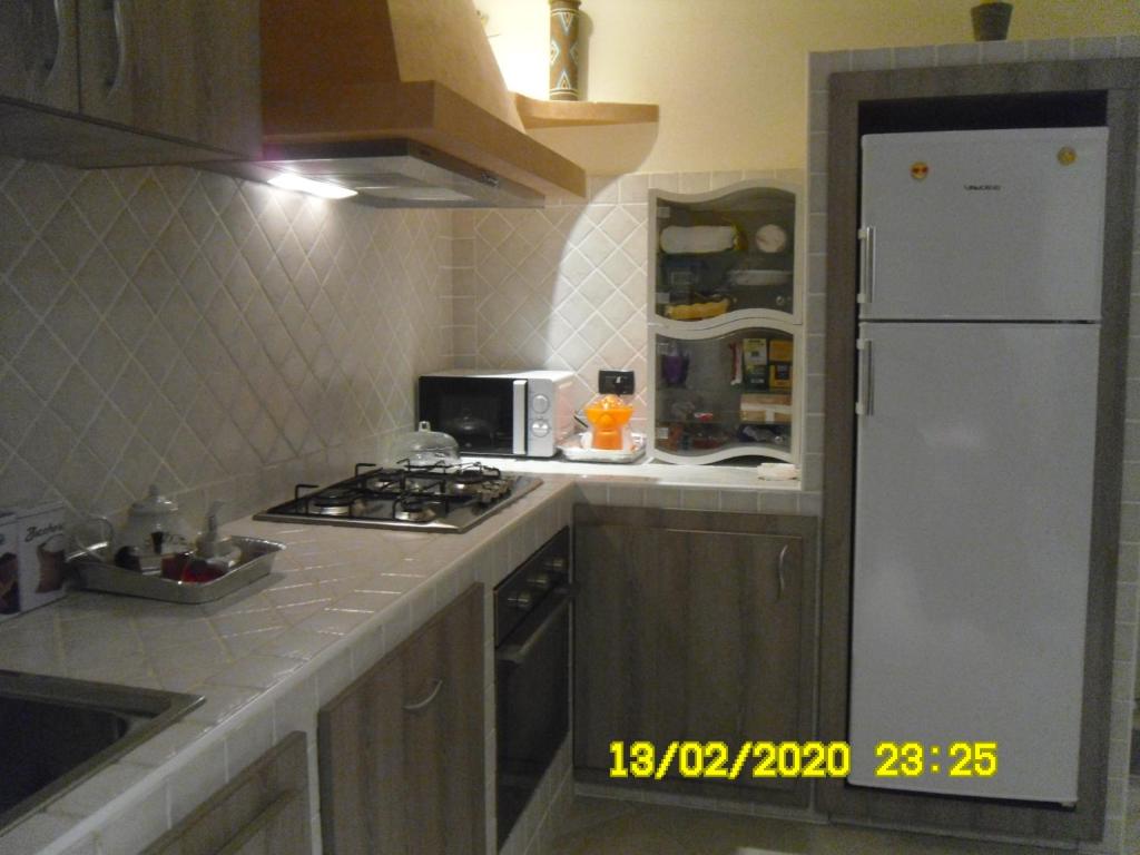 Kuchyň nebo kuchyňský kout v ubytování Bed and Breakfast Emilia