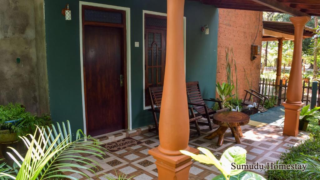 Zahrada ubytování Sumudu Homestay