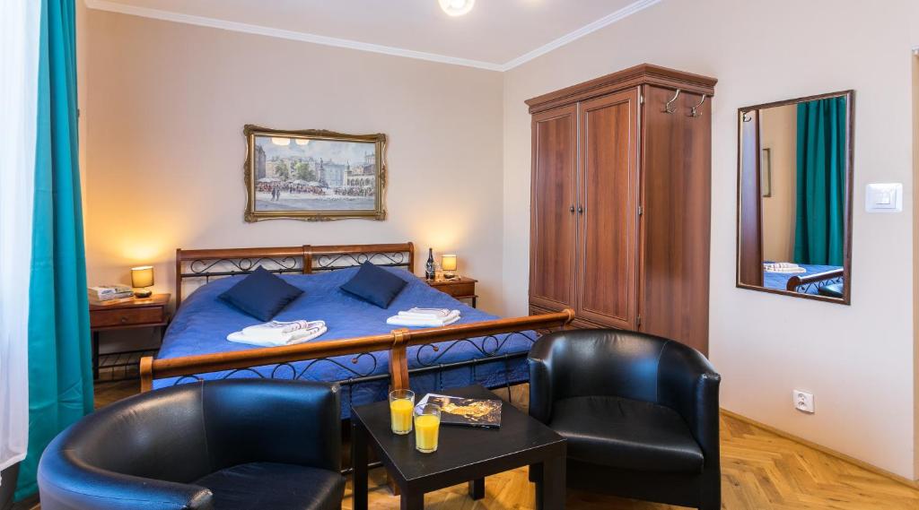 Posezení v ubytování P&J Apartments Floriańska