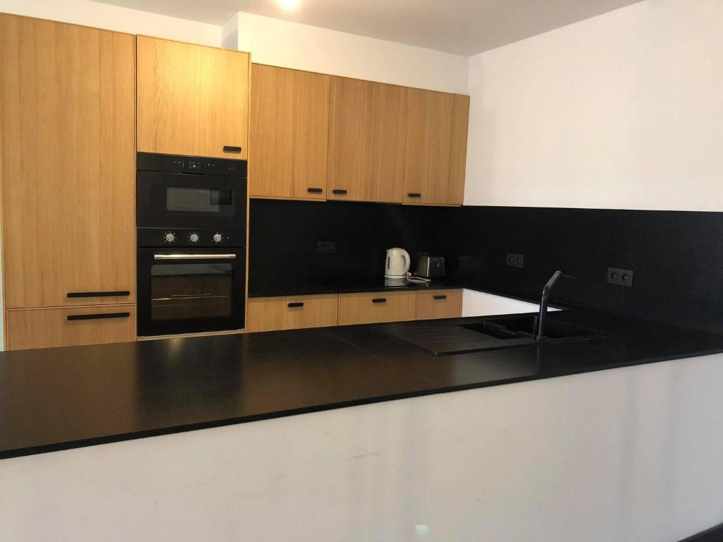 Kuchyň nebo kuchyňský kout v ubytování Apartment Fruithof Tack