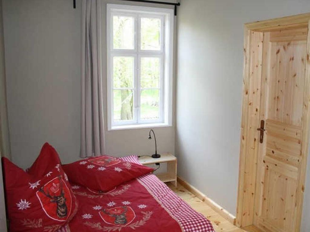Postel nebo postele na pokoji v ubytování Forsthaus Leiner Berg
