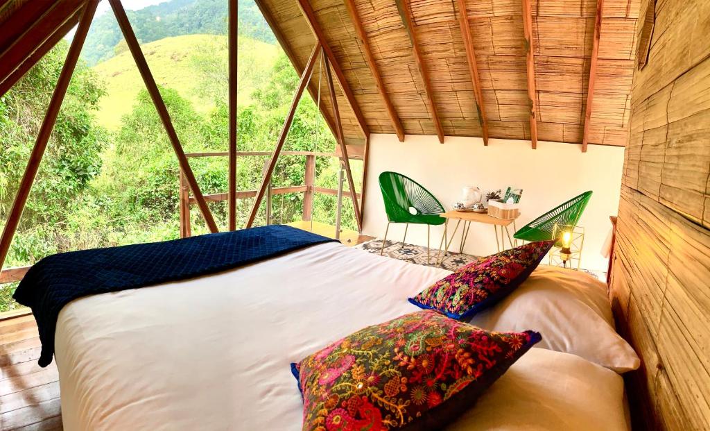Glamping Lumbreにあるベッド