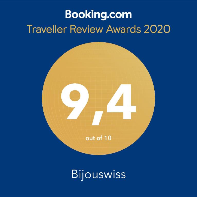 Certifikát, hodnocení, plakát nebo jiný dokument vystavený v ubytování Bijouswiss " Yellow House"