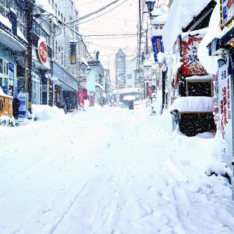 Kitsune Lodge Myoko Japan v zimě