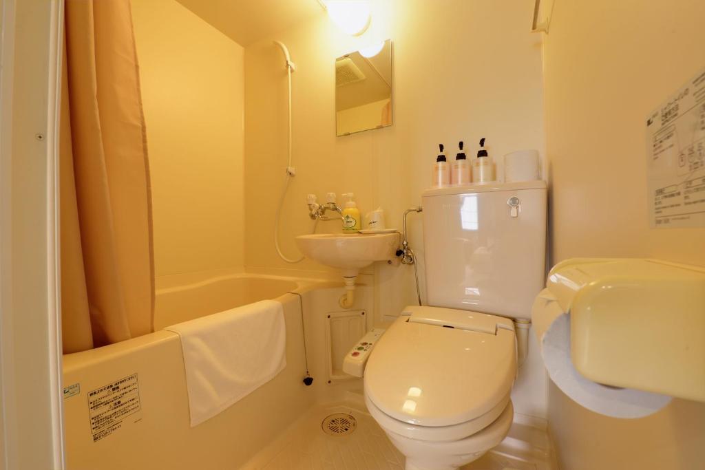 Koupelna v ubytování Aiwa no Mori Hotel