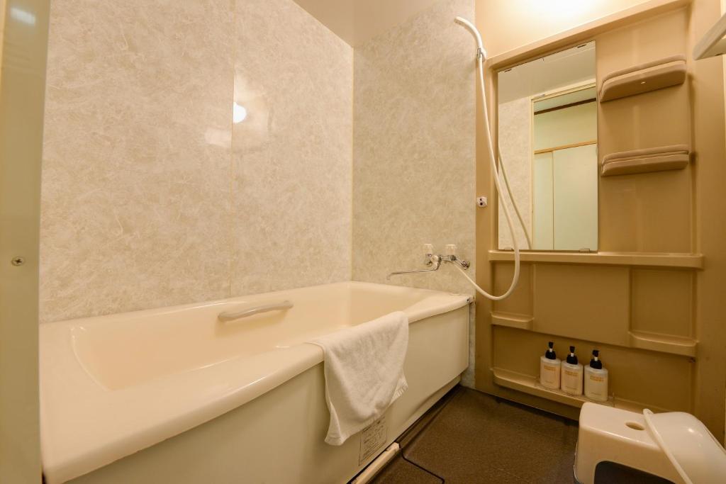 Koupelna v ubytování Aiwa no Mori Hotel