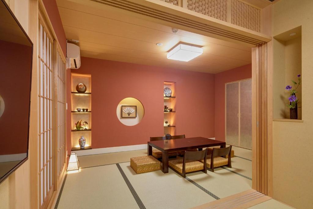Posezení v ubytování Hotel Amaterrace Nippombashi-higashi