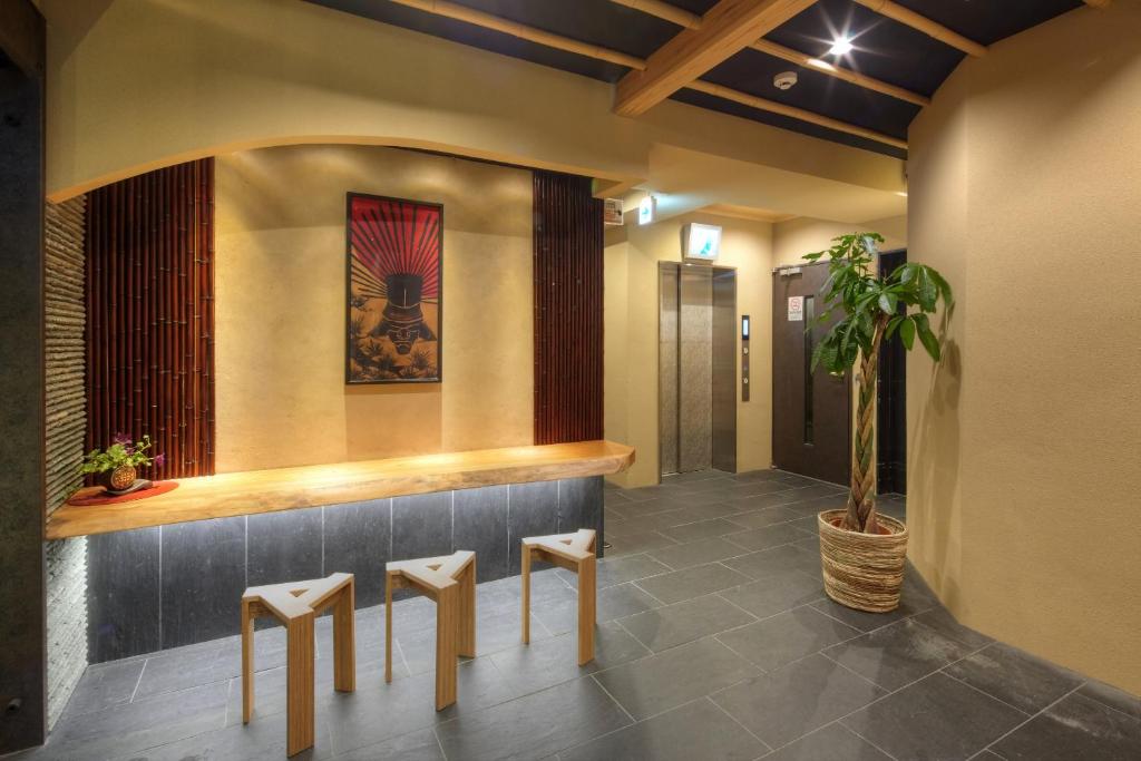 Posezení v ubytování Hotel Amaterrace Nippombashi-higashi